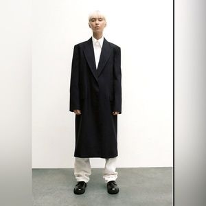 MINIMALIST WOOL BLEND COAT ZW COLLECTION